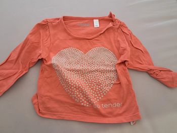 haut tee shirt manches longues fille 18 mois obaibi