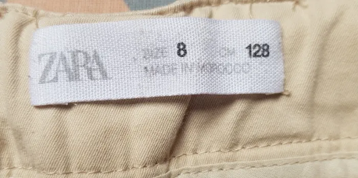 Pantalon en toile crème Zara - photo numéro 7