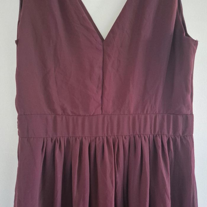 Robe bretelles large en tulle bordeaux neuve - Kiabi - Taille L : 40 - photo numéro 10
