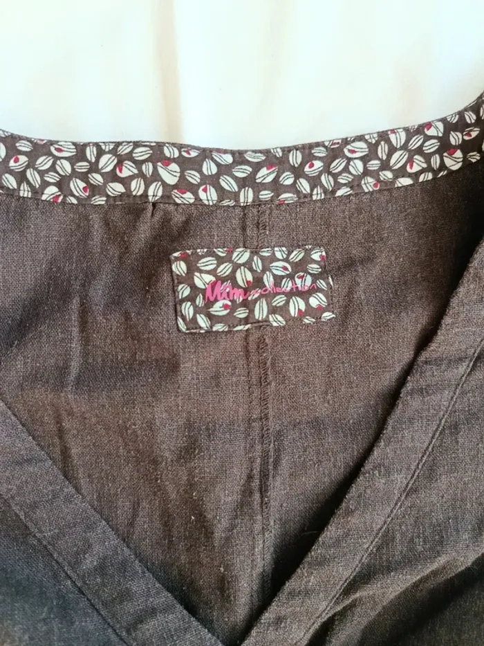 Robe marron manches courtes Mim taille S - photo numéro 5