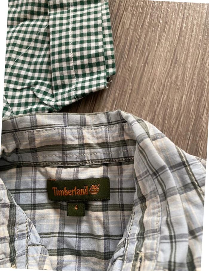 Lot de 3 chemises t4 ans 2 timberland 1 printemps - photo numéro 2