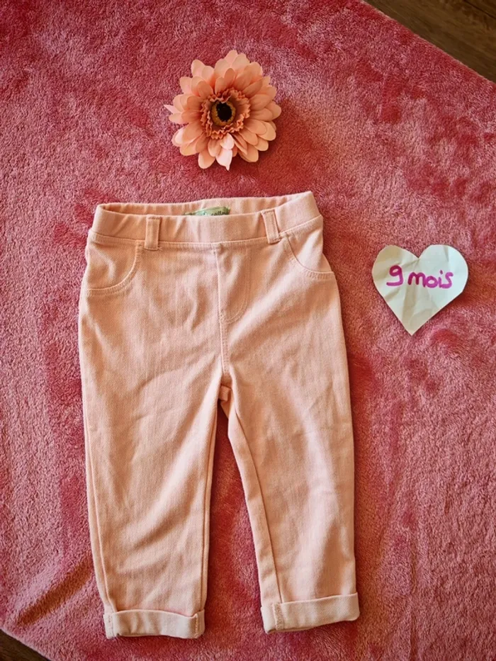 Legging rose effet Jean