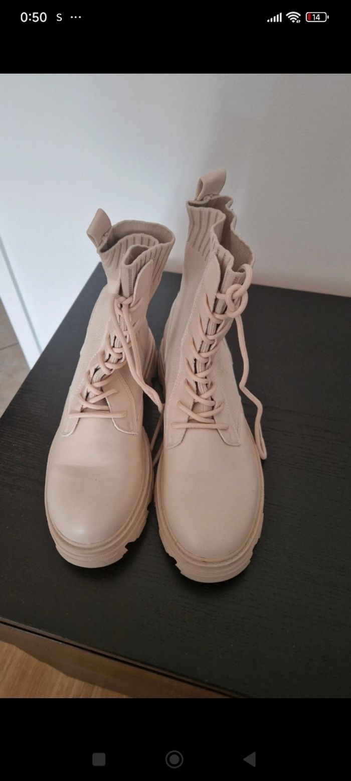 Bottine beige