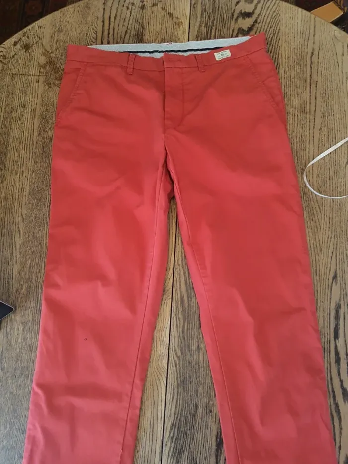 Pantalon homme rouge Tommy Hilfiger W34L32 - photo numéro 2