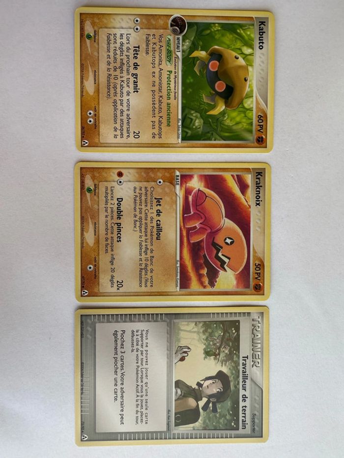 Lot de 3 cartes Pokémon Créateurs légendes Bloc Ex FR