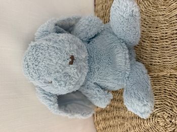 Peluche Augustin lapin TARTINE ET CHOCOLAT bleu blanc
