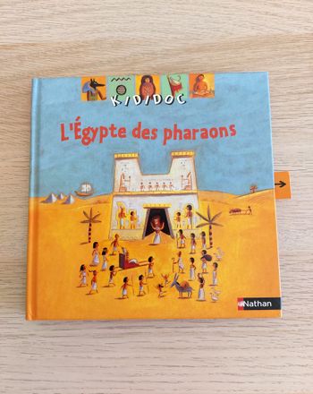 Livre interactif enfant l'Egypte des pharaons Kididoc Nathan sans piles