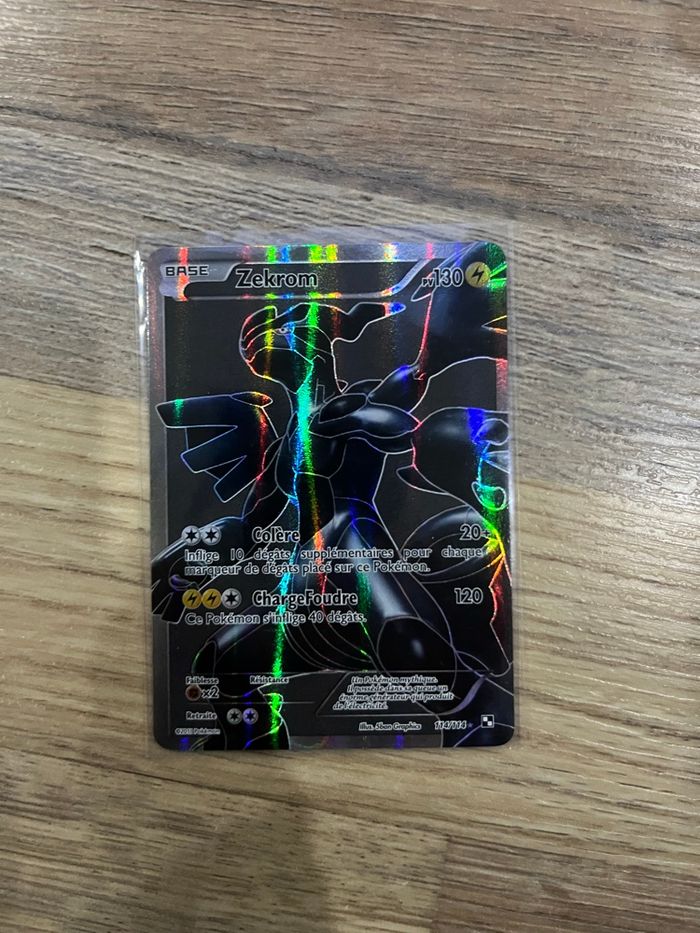 Carte Pokémon Zekrom BLW 114 - photo numéro 2
