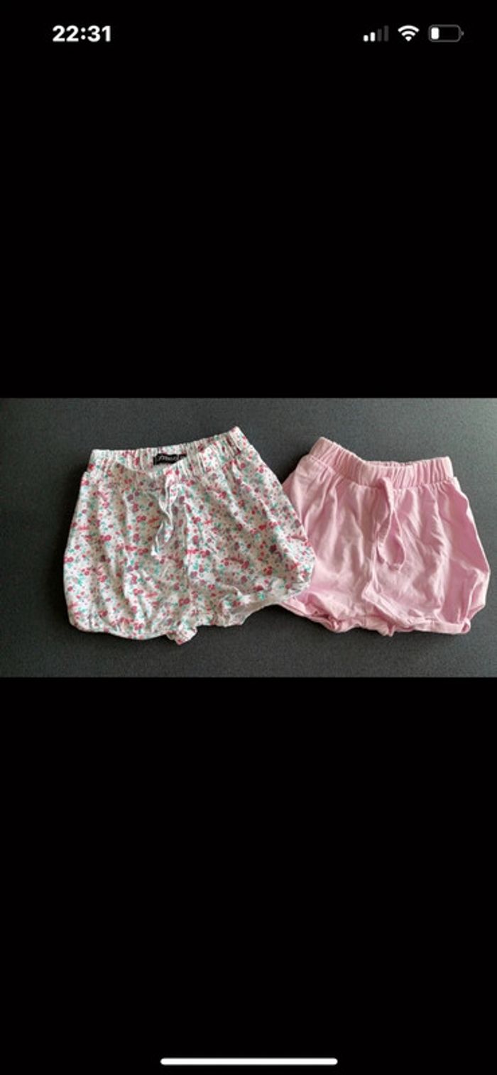 Deux shorts fille