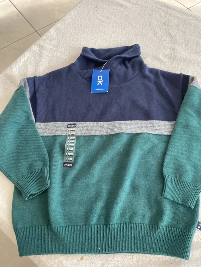 Pull okaidi 3 ans neuf - photo numéro 2