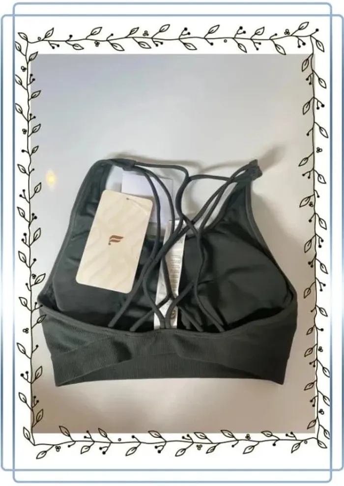Brassière verte foncé Fabletics, neuve, taille XS valeur 40€ - photo numéro 2