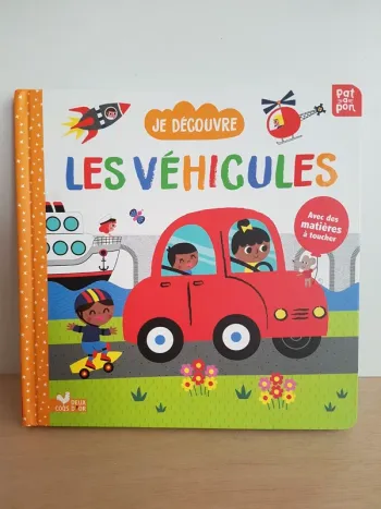 Livre tactile Je découvre les véhicules