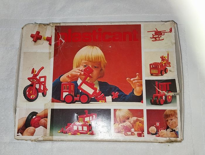 ancien Jeu de construction Plasticant MB Milton Bradley rétro vintage - photo numéro 2
