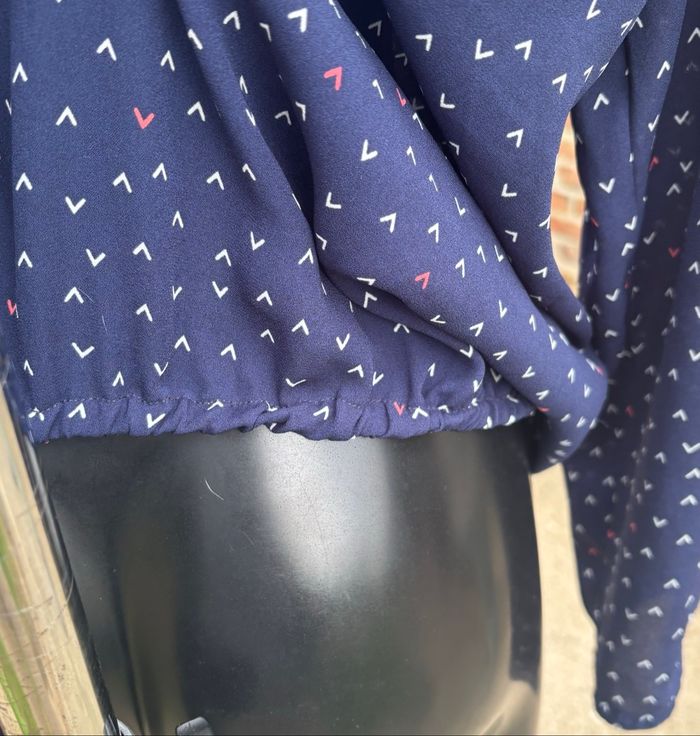 Blouse à motif cache-cœur – Taille 44 – La Halle - photo numéro 5