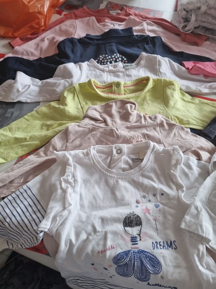 Lot tee shirts 6mois - photo numéro 2