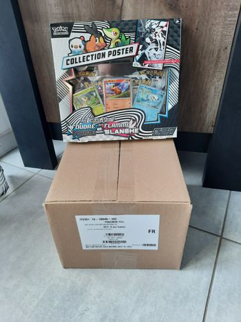 Case Scellée Pokémon 6 Coffrets Poster EV10.5 - Flamme Blanche/Foudre Noire écarlate et violet neuf scellé fr