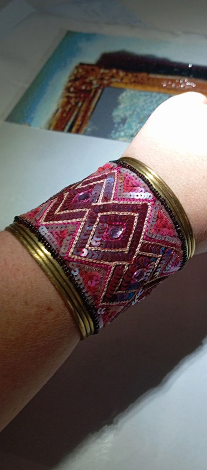 Bracelet manchette géant