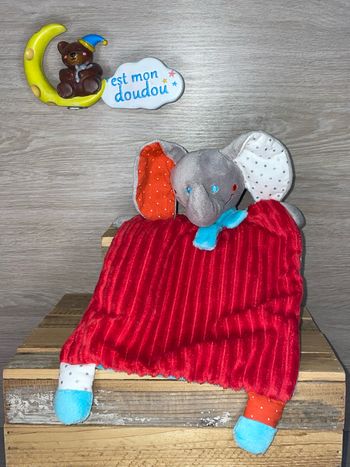 MD176 doudou éléphant 🐘 mots d’enfants