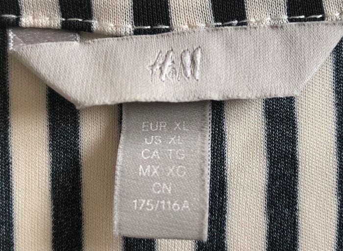 Robe portefeuille beige noire - H&M - photo numéro 4