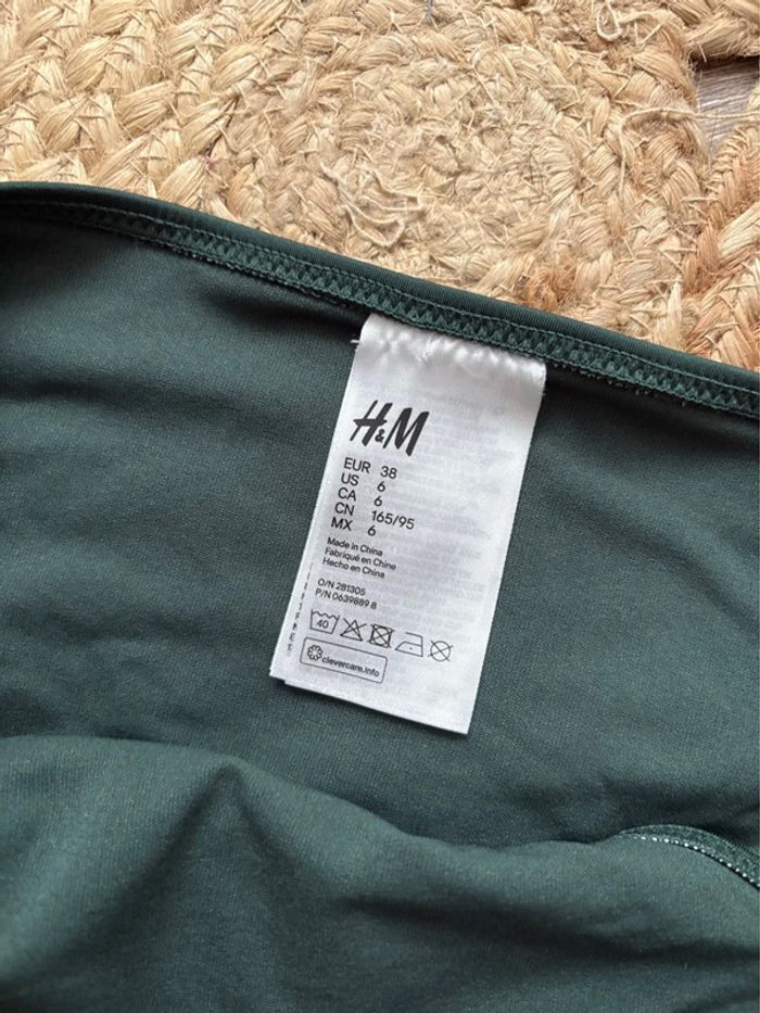 Bas de maillot de bain H&M - vert foncé - neuf - taille 38/M - photo numéro 2