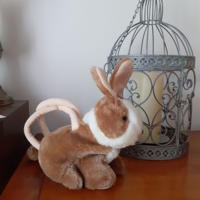 Peluche Lapinou = Petit sac zippé