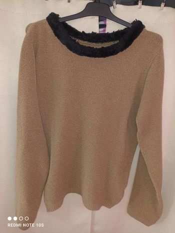 Pull col fausse fourrure femme taille S/36