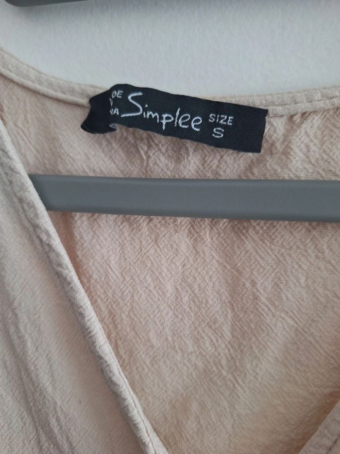 Très belle robe beige taille S Simplee - photo numéro 2