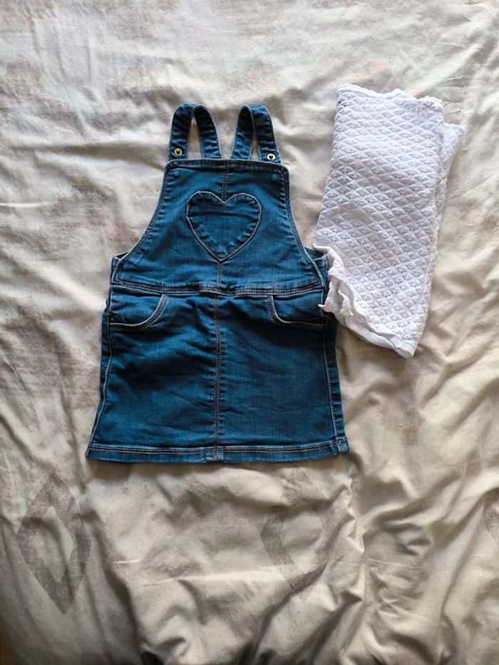 Robe en jeans avec gilet - photo numéro 2