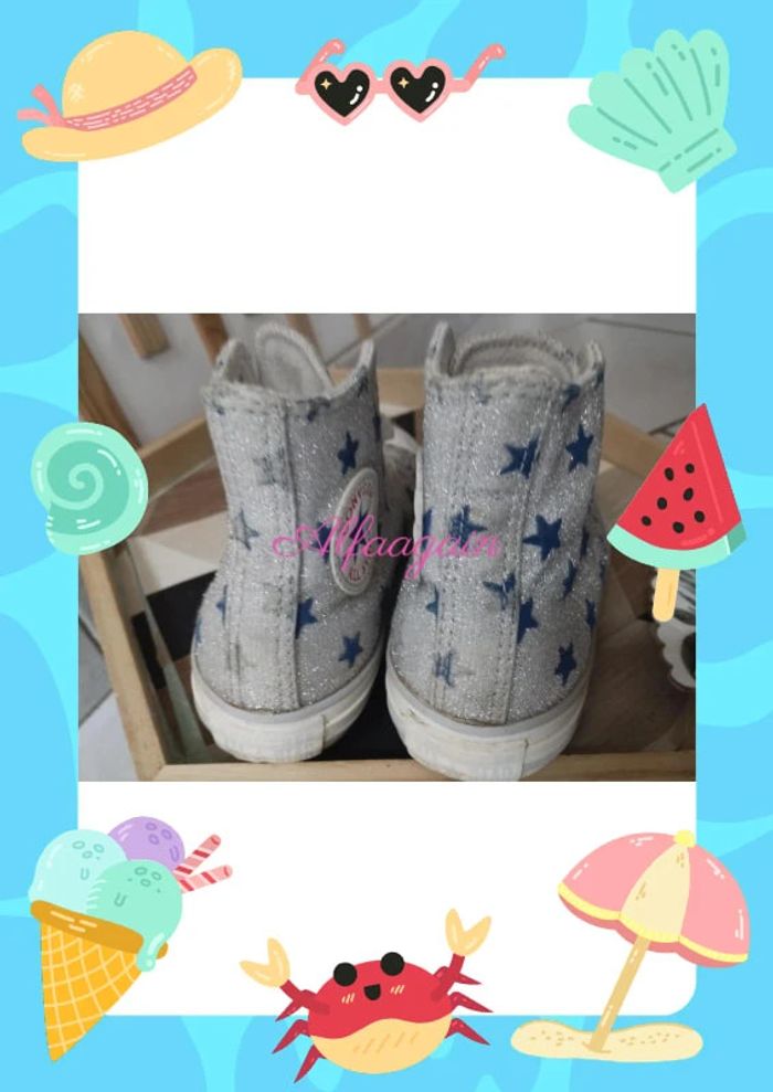 Baskets converse all star argentées 31 - photo numéro 5