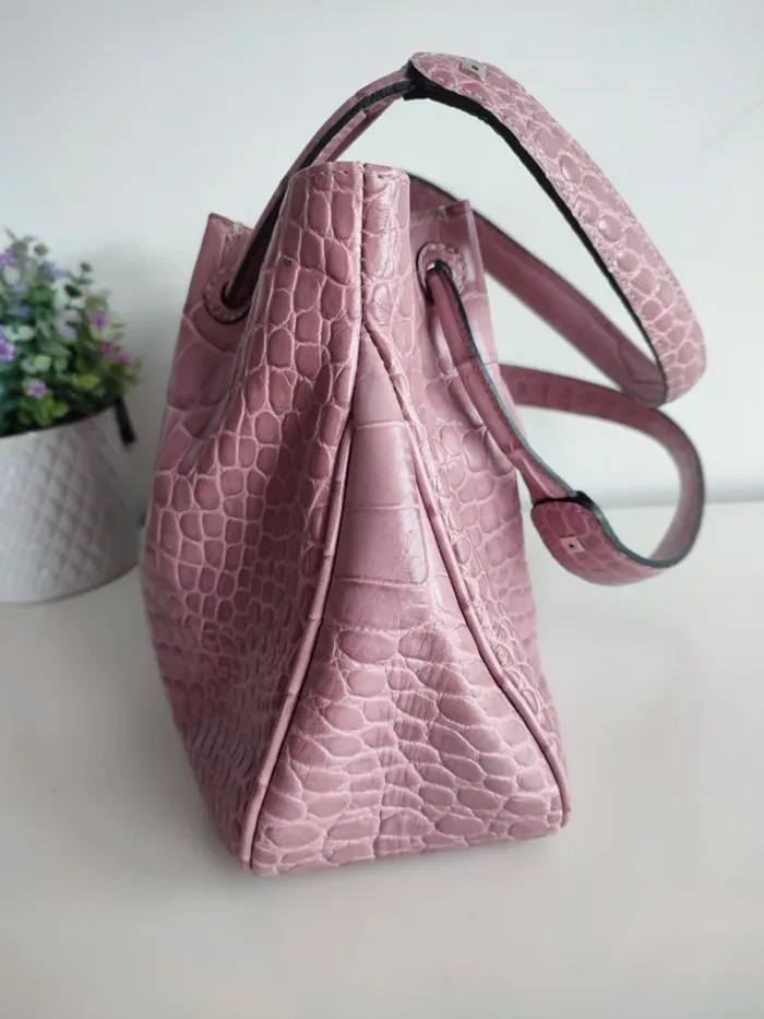 Sac à main Le Tanneur Lila Croco - photo numéro 6