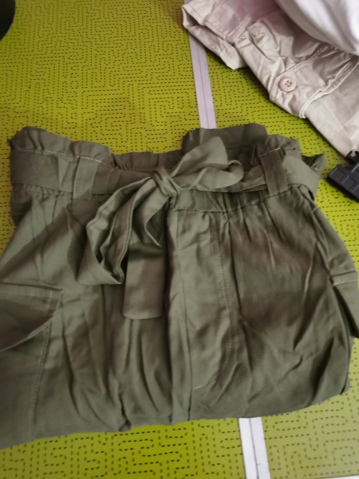 Jupe longueur genou 2 poches taille  élastique et ceinture - photo numéro 2