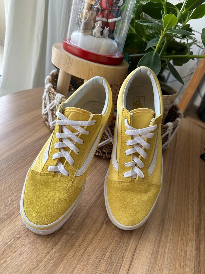 Vans old school jaune et blanche - photo numéro 6