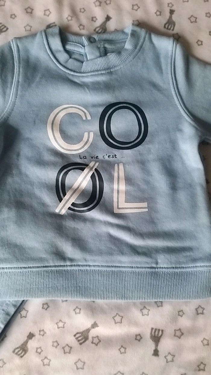 Pull neuf + tee-shirt manche longue 6 mois gémo - photo numéro 2