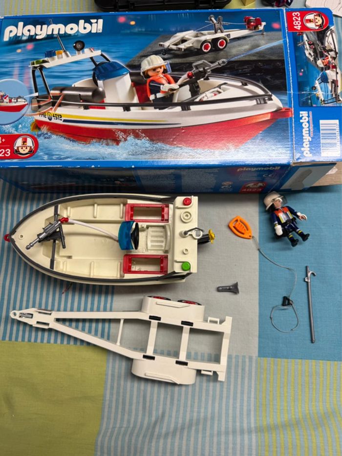 Playmobil Bateau de sauvetage avec remorque - photo numéro 2