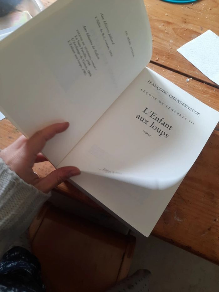 Gros livre l'enfant au loups - photo numéro 7