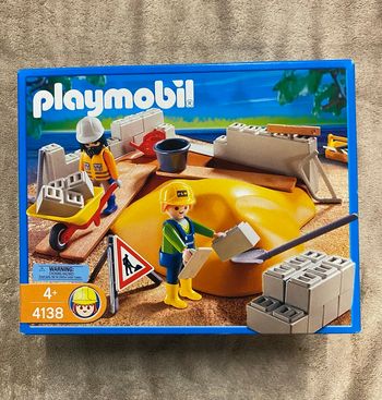 Playmobil chantier maçonnerie neuf
