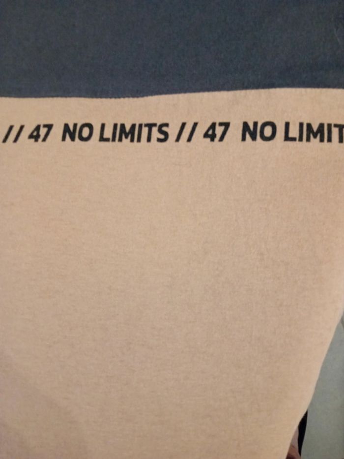 T-Shirt Homme Taille L Bleu Marine et Beige Gémo - photo numéro 4