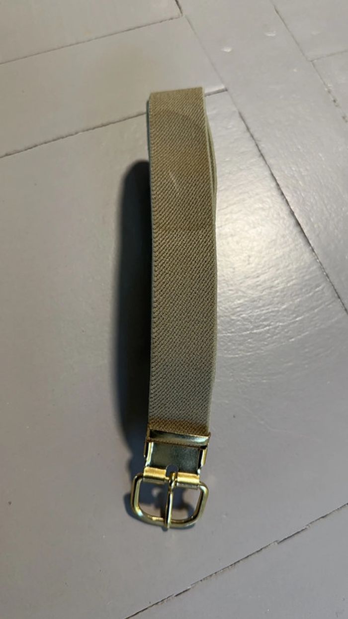 Ceinture réglable en croûte de cuir vachette