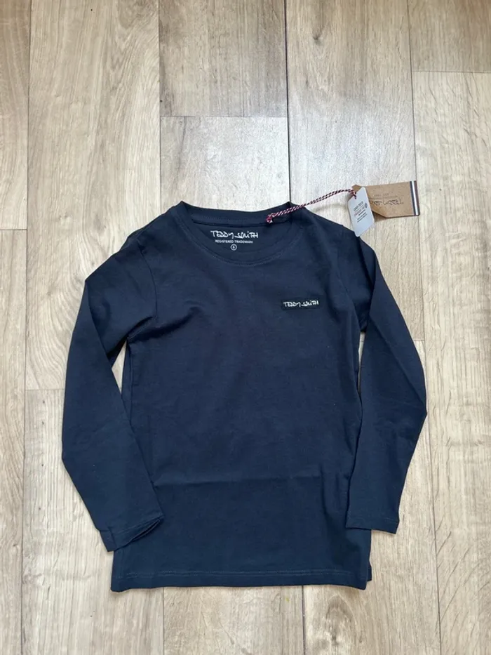T-shirt manches longues navy dark Teddy smith 6ans