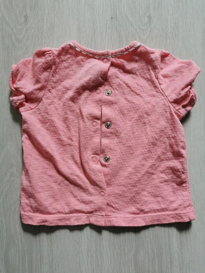 t-shirt manches courtes fille 6 mois - photo numéro 2