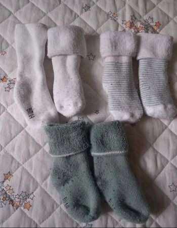 Chaussettes bébé naissance taille 14
