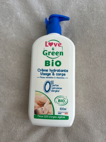 Crème hydratante Love & Green 