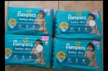 180 couches pampers baby dry taille 4