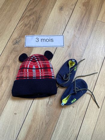 Bonnet double polaire écossais et chaussures ikks