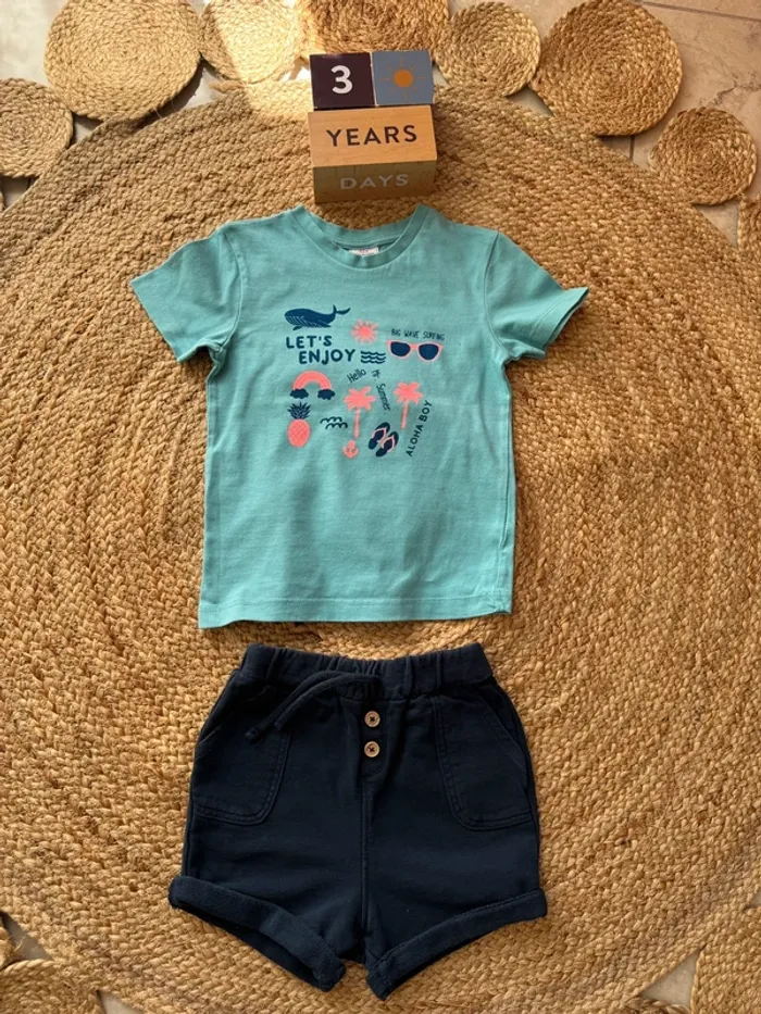 Ensemble été garçon 3 ans