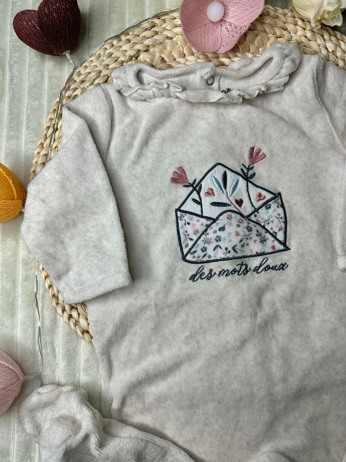 Pyjama Gémo 9 mois en velours - photo numéro 3