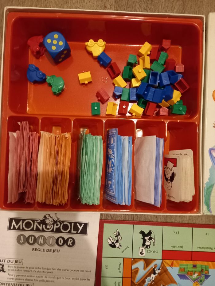 Jeu société enfant jeu Monopoly junior à partir de 5 ans - photo numéro 2