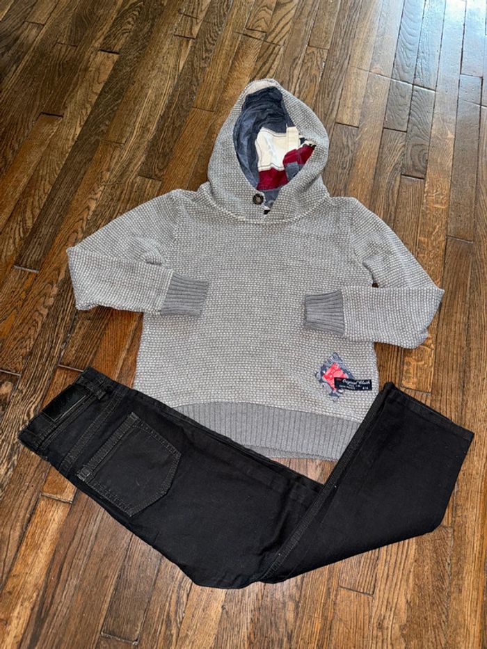 Pull et jeans ikks  10 ans