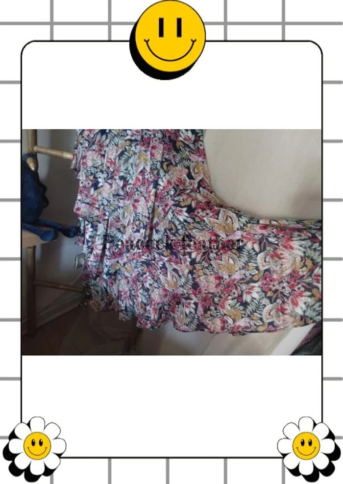 Robe longue fleurie 44 camaïeu - photo numéro 7