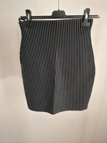 Jupe courte moulante rayée femme S/M Fiorella Di Verdi